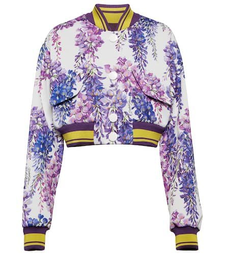 Cropped-Bomberjacke aus Jersey - Dolce&Gabbana - Modalova