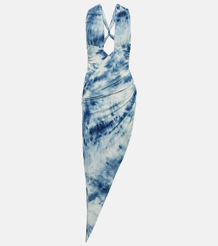 Printed cut-out midi dress - Alexandre Vauthier - Modalova