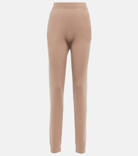 High-rise straight-leg wool pants - Saint Laurent - Modalova
