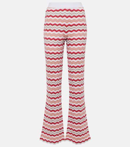 Pantalones flared en zigzag de tiro alto - Missoni - Modalova