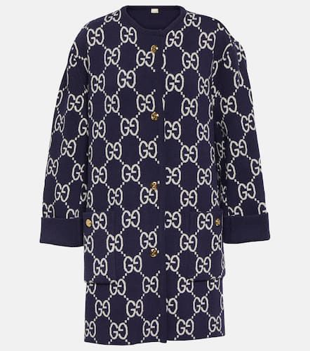 Cardigan reversibile in misto lana GG - Gucci - Modalova