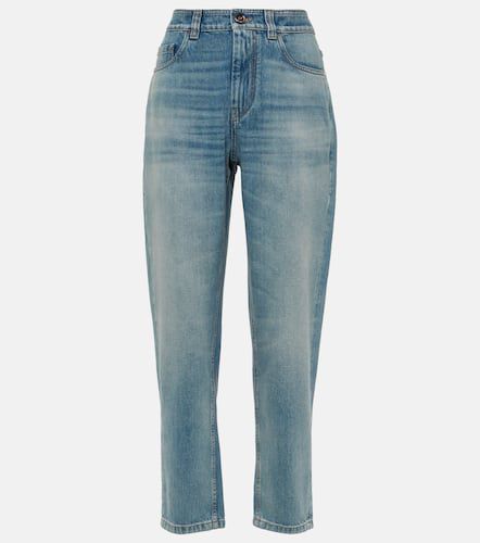 Jeans tapered de tiro medio - Brunello Cucinelli - Modalova