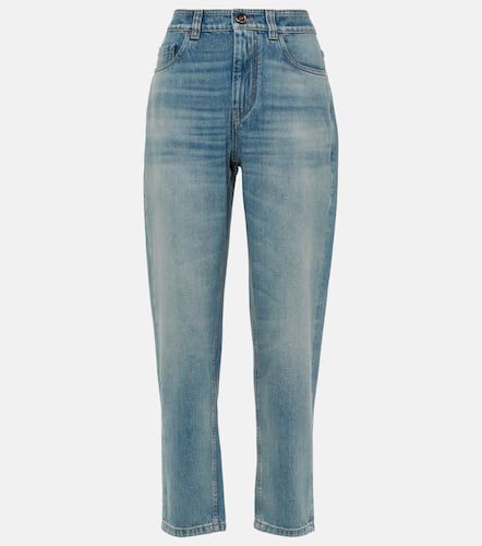 Mid-rise faded tapered jeans - Brunello Cucinelli - Modalova