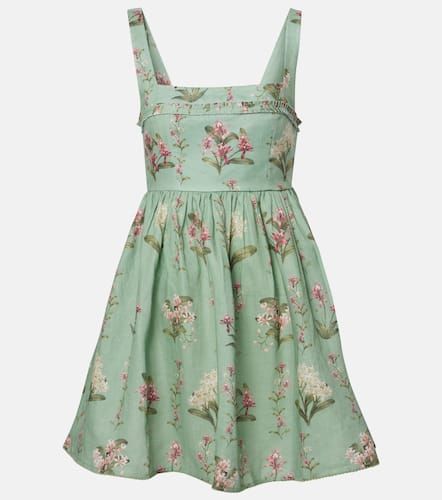 Robe Hierbabuena en lin à fleurs - Agua by Agua Bendita - Modalova