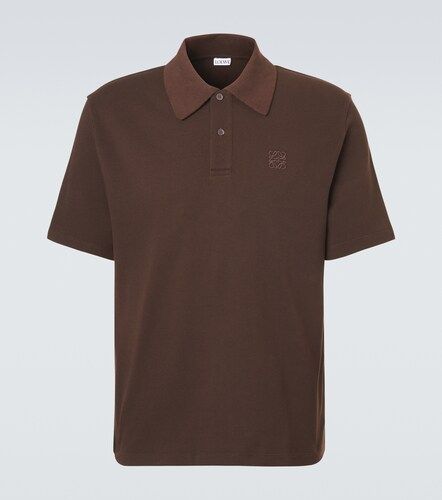 Polo de piqué de algodón con anagrama - Loewe - Modalova