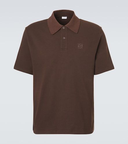 Polo de piqué de algodón con anagrama - Loewe - Modalova