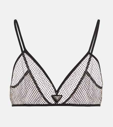 Bralette con logo e decorazioni - Prada - Modalova