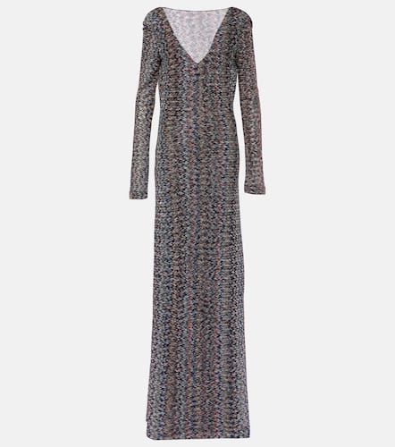 Zig Zag metallic knit maxi dress - Missoni - Modalova