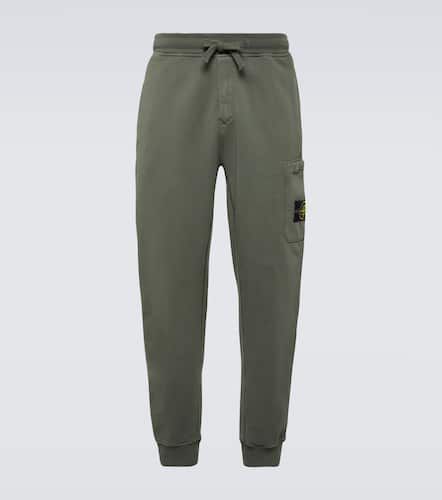 Compass cotton jersey sweatpants - Stone Island - Modalova