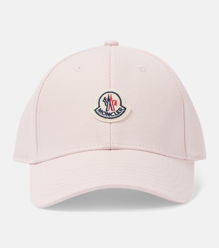 Logo cotton gabardine baseball cap - Moncler - Modalova
