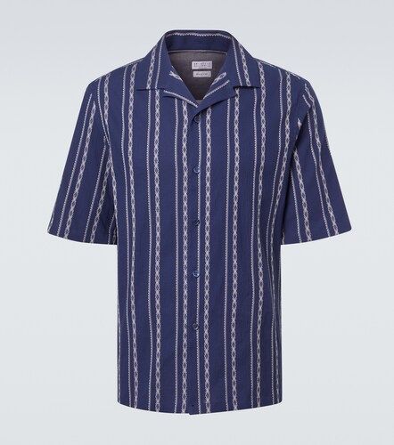 Camisa bowling de algodón estampada - Brunello Cucinelli - Modalova