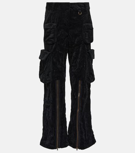 Mid-Rise-Cargohose aus Samt - Acne Studios - Modalova