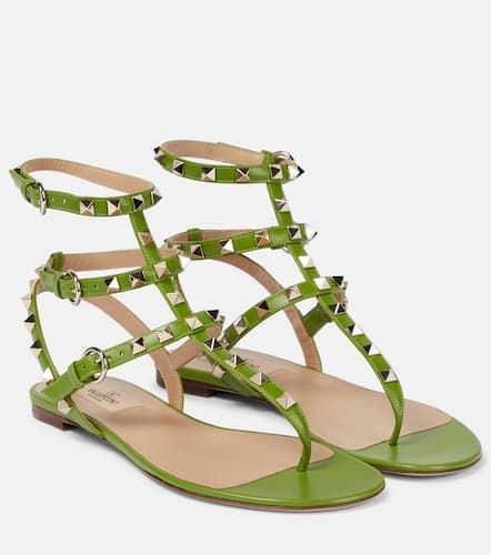 Sandales Rockstud en cuir - Valentino Garavani - Modalova