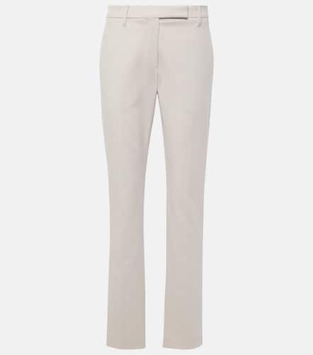 Schmale Hose aus einem Baumwollgemisch - Brunello Cucinelli - Modalova