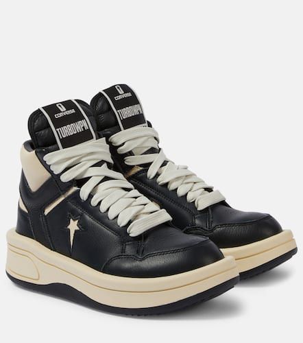 X Converse Turbowpn leather platform sneakers - Rick Owens - Modalova
