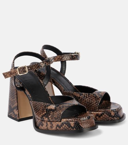 Gracia leather platform sandals - Souliers Martinez - Modalova