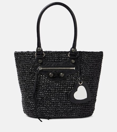 Borsa Le Cagole Medium in rafia - Balenciaga - Modalova