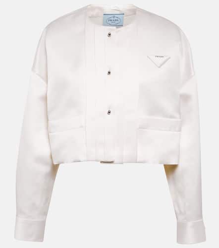 Prada Cropped silk jacket - Prada - Modalova