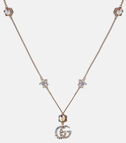 Halskette Double G mit Kristallen - Gucci - Modalova