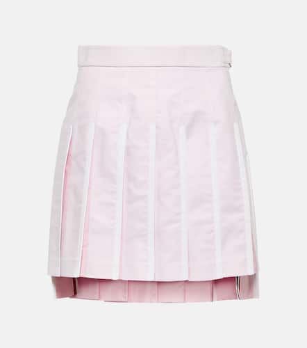 Minifalda de algodón plisada con 4-Bar - Thom Browne - Modalova