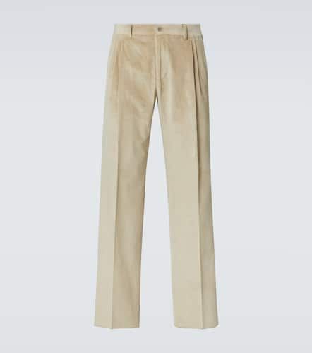 Pantalon droit en velours côtelé de coton - Canali - Modalova