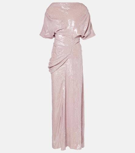 Sequined draped gown - Dries Van Noten - Modalova