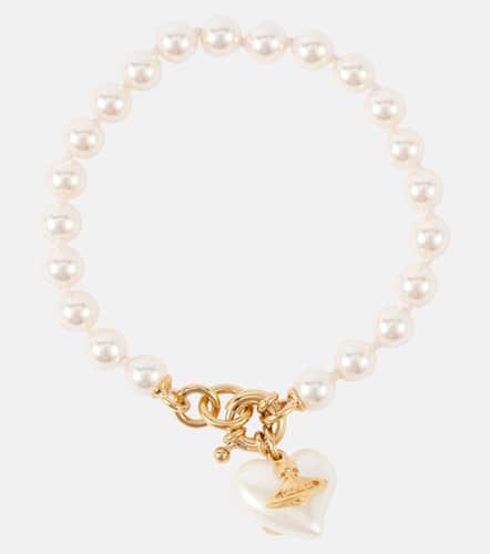 Brazalete Sheryl bañado en oro con perlas sintéticas - Vivienne Westwood - Modalova