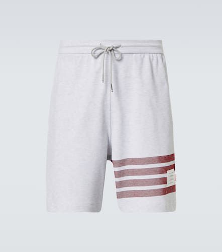 Bar cotton jersey shorts - Thom Browne - Modalova