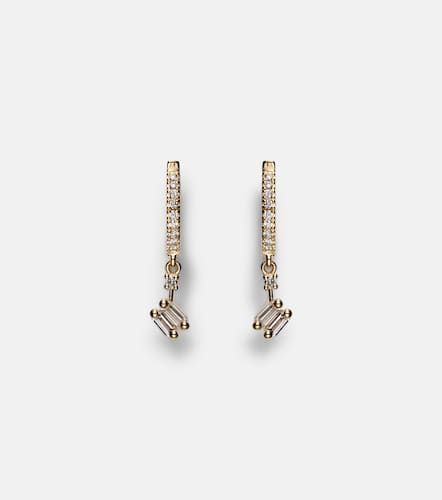 Pendientes de oro de 18 ct con diamantes - Suzanne Kalan - Modalova