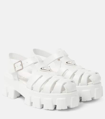 Monolith logo platform sandals - Prada - Modalova