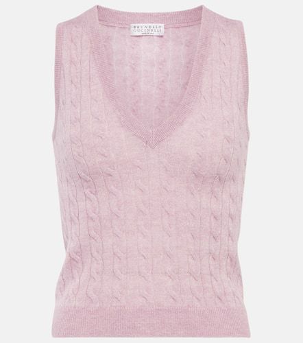 Alpaca and cotton sweater vest - Brunello Cucinelli - Modalova