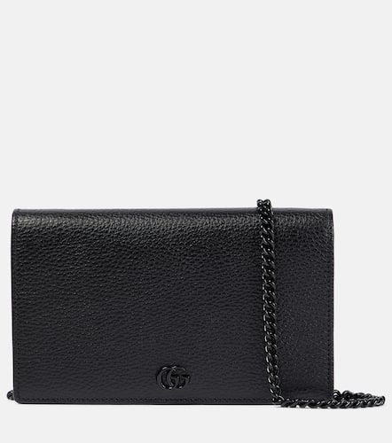 GG Marmont leather wallet on chain - Gucci - Modalova