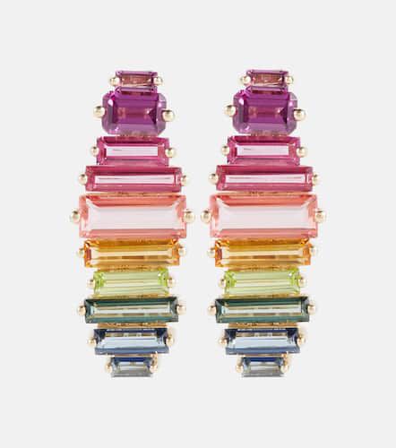 Rainbow 14kt gold earrings with sapphires - Suzanne Kalan - Modalova