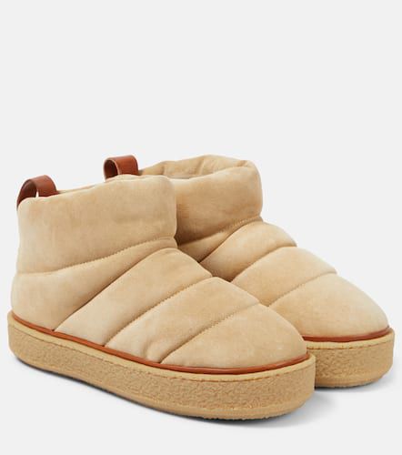 Padded suede ankle boots - Isabel Marant - Modalova