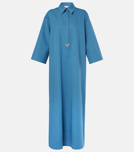 Hemdblusenkleid VGold aus Baumwolle und Leinen - Valentino - Modalova