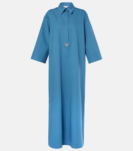 VGold cotton and linen shirtdress - Valentino - Modalova