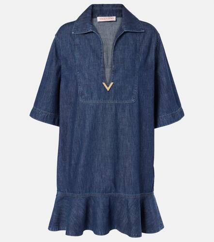 Abito corto VGold in chambray di cotone - Valentino - Modalova