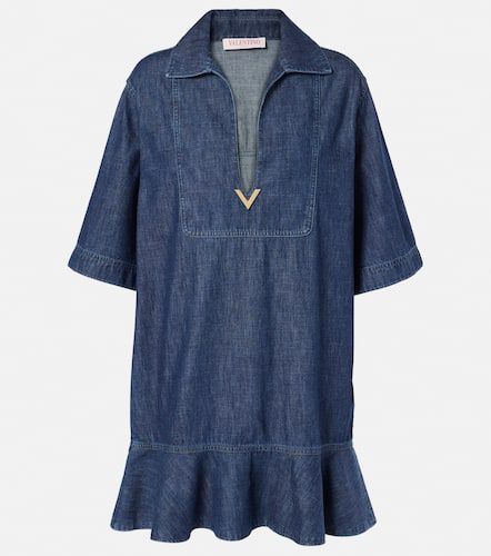 VGold cotton chambray minidress - Valentino - Modalova