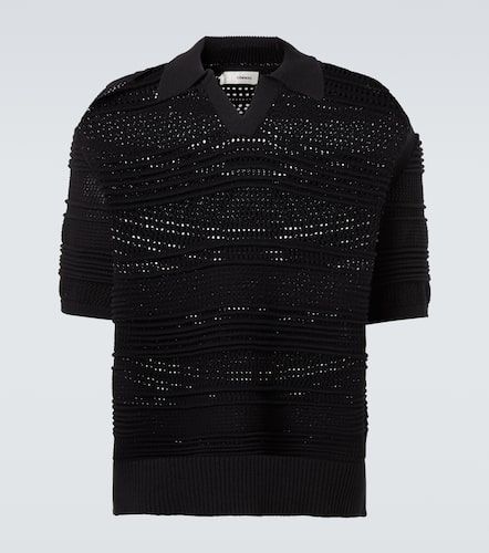 Polo in crochet di misto cotone - Commas - Modalova