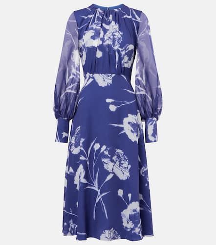 Bedrucktes Midikleid aus Seiden-Voile - Erdem - Modalova