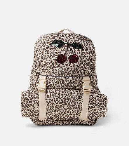 Clover leopard-print sequined backpack - Konges Slojd - Modalova
