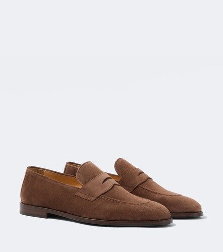 Suede penny loafers - Brunello Cucinelli - Modalova