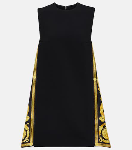 Vestido recto Barocco de crepé y sarga - Versace - Modalova