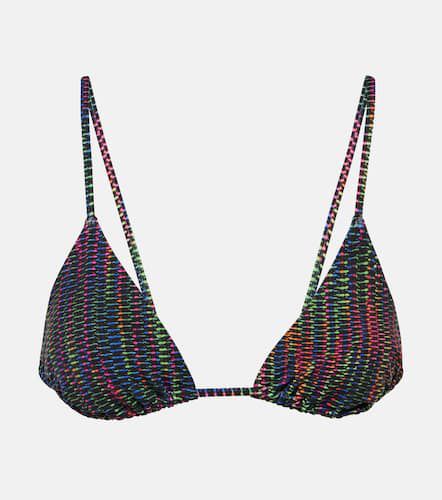 Rayon printed triangle bikini top - Eres - Modalova
