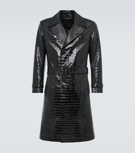 Tom Ford Trench in pelle stampata - Tom Ford - Modalova