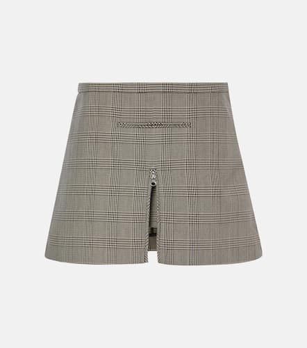 CourrÃ¨ges Prince of Wales check wool-blend miniskirt - Courreges - Modalova