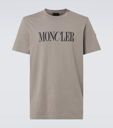 Camiseta de jersey de algodón con logo - Moncler - Modalova