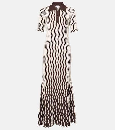 Striped wool polo dress - Bottega Veneta - Modalova