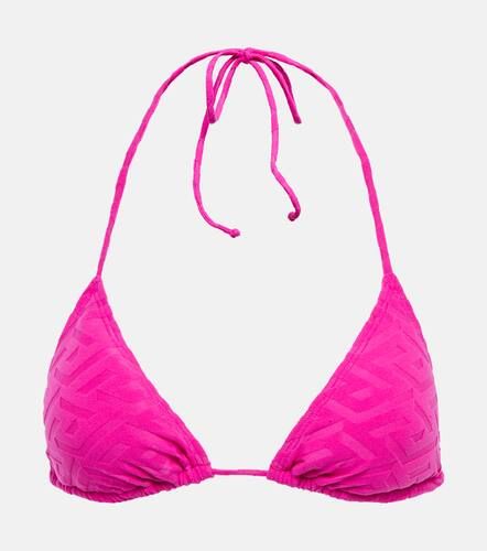 La Greca jacquard bikini top - Versace - Modalova