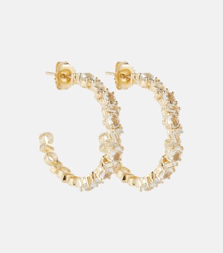 Ohrringe aus 14kt Gelbgold mit Diamanten und Topasen - Suzanne Kalan - Modalova